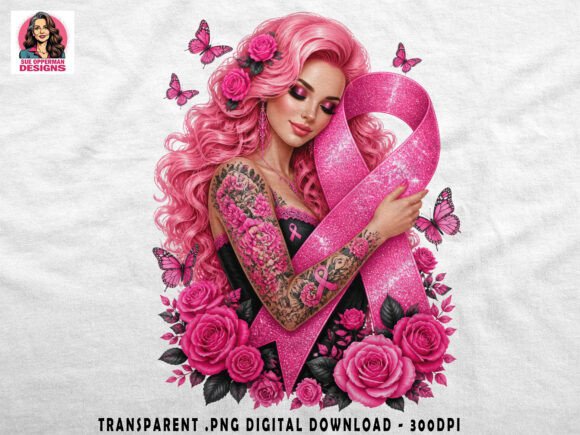 Download Pink Ribbon Glam | Awareness Beauty Art - Premium Resources