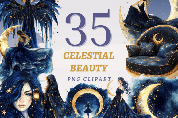 Download Celestial Beauty PNG Bundle - Premium Resources