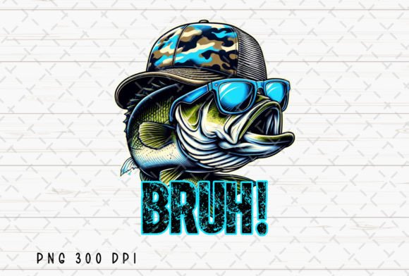 Download Bass Fish Funny Fishing Bruh Kids PNG - Fun Collection