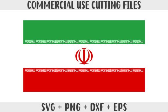 Download Iran Flag SVG Original Colors - Original Collection